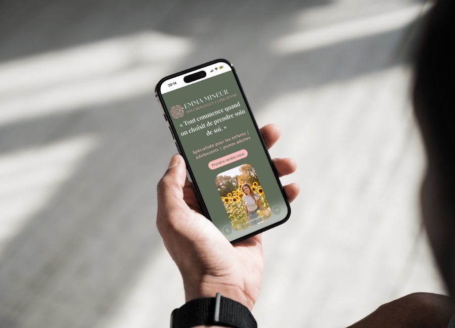 Site internet Emma Mineur Psychologue